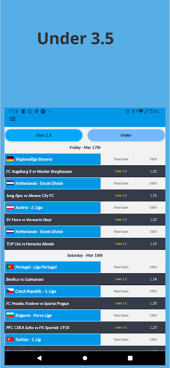 OVER 1.5 DAILY PREDICTION apk free download for android  2.1.2 list_1