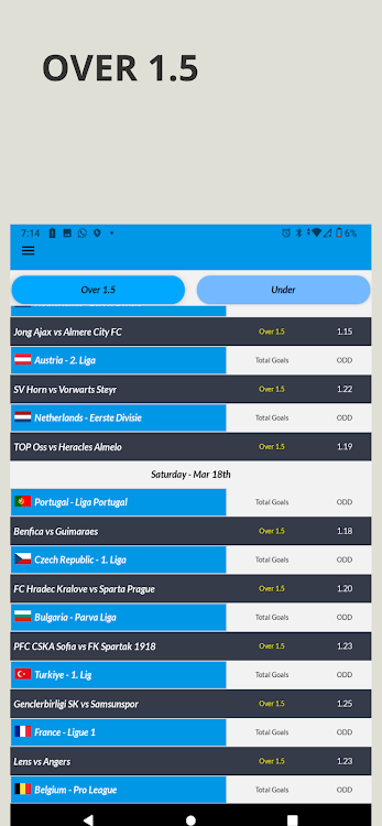 OVER 1.5 DAILY PREDICTION apk free download for android  2.1.2 list_2