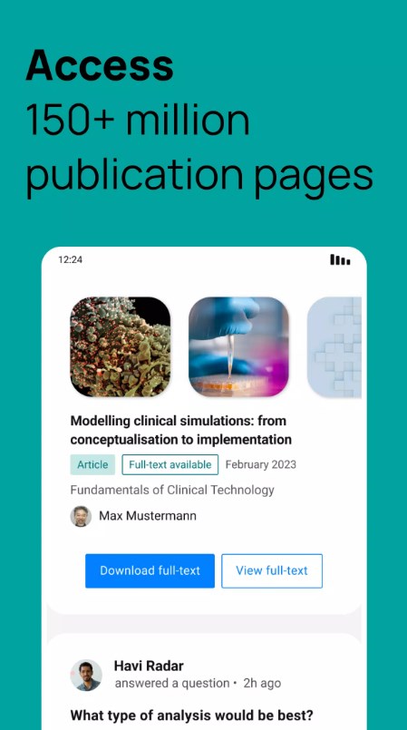 ResearchGate App for Android Download 1.1.34 list_3