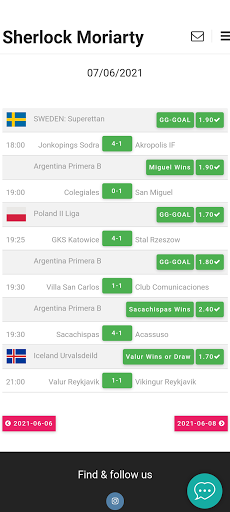Sherlock MORIARTY Betting Tips apk free download for android 1.1.1 list_1