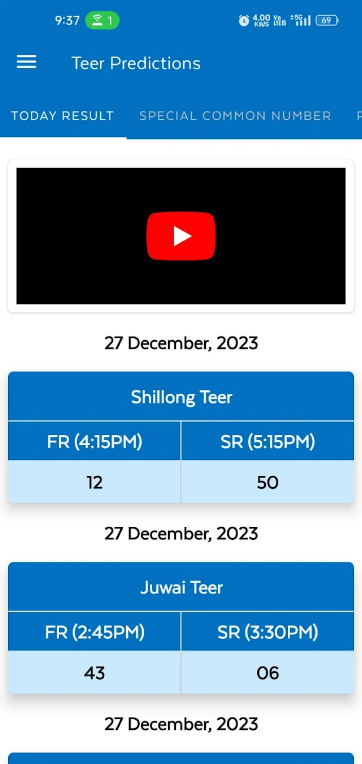 Shillong Teer Prediction App Download for Android 3.0.7 list_3
