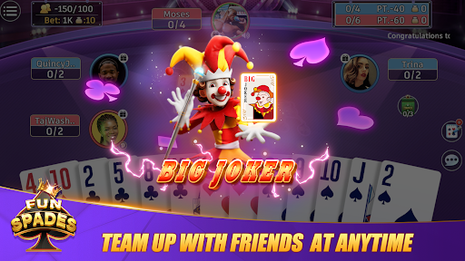 Fun Spades - Online Card Game list_7