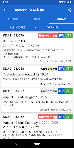 Avia Weather - METAR & TAF list_4