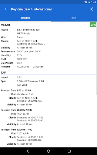 Avia Weather - METAR & TAF list_10