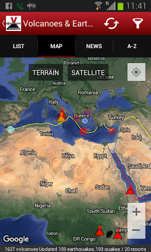 Volcanoes & Earthquakes list_1