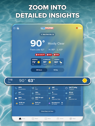 FOX Weather: Daily Forecasts list_14