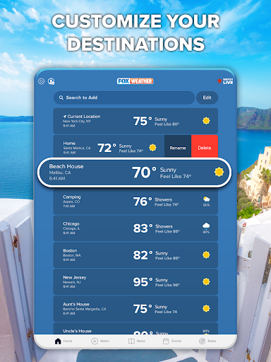FOX Weather: Daily Forecasts list_16