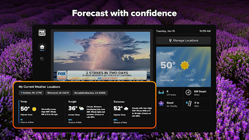 FOX Weather: Daily Forecasts list_20