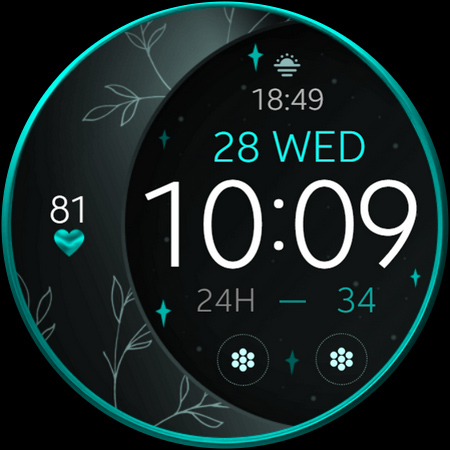 Moon Rose Gold watch face list_26