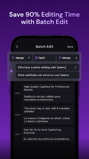 Zeemo: Captions & Subtitles list_7