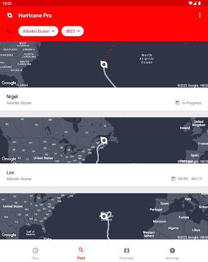 My Hurricane Tracker & Alerts list_8