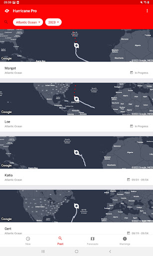 My Hurricane Tracker & Alerts list_11
