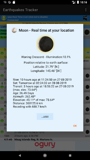 Earthquakes Tracker list_6