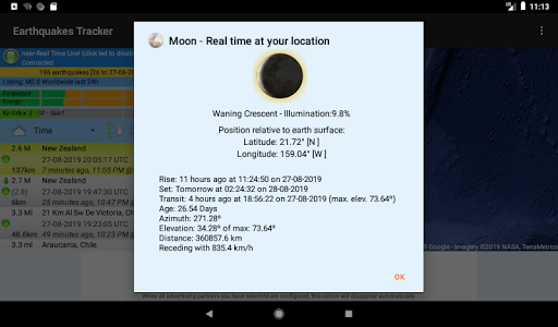 Earthquakes Tracker list_12