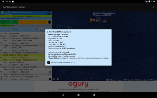 Earthquakes Tracker list_19
