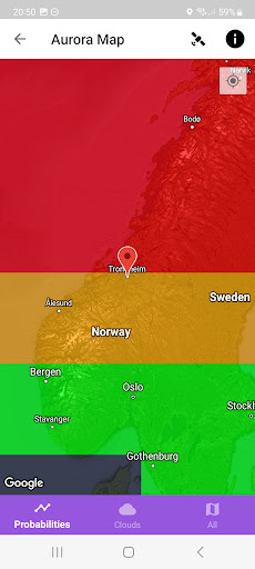 My Aurora Forecast & Alerts list_2
