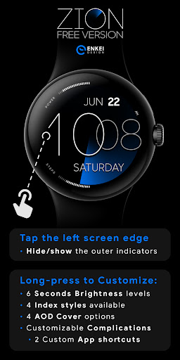 ZION Blue - digital watch face list_2