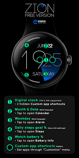 ZION Blue - digital watch face list_4