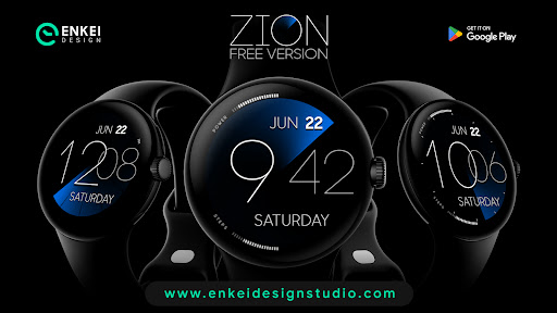 ZION Blue - digital watch face list_6