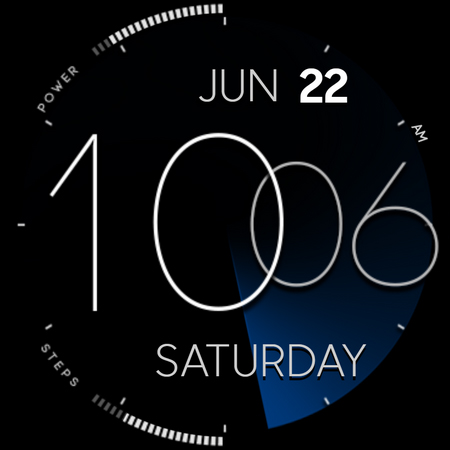 ZION Blue - digital watch face list_13