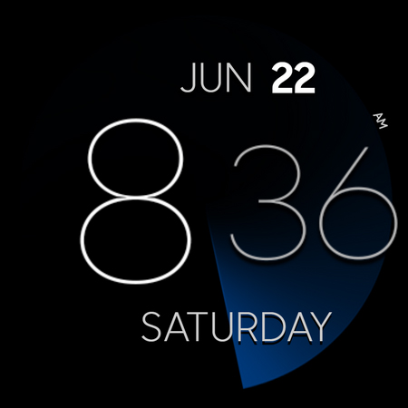 ZION Blue - digital watch face list_12