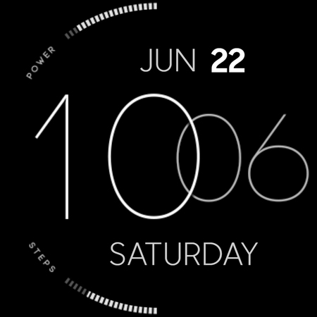ZION Blue - digital watch face list_15