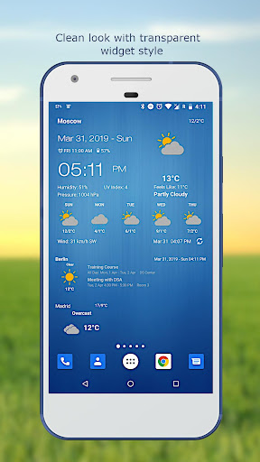 Weather & Clock Widget list_3