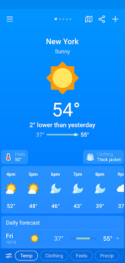 Weather & Clima - Weather App list_1